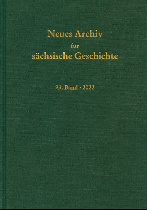 Cover des Neuen Archivs für sächsische Geschichte