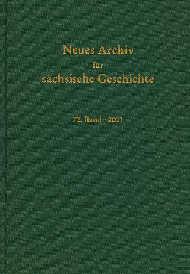 Cover des Neuen Archivs für sächsische Geschichte