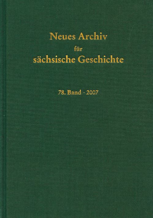 Cover des Neuen Archivs für sächsische Geschichte